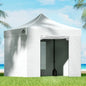 Instahut Gazebo Pop Up Marquee 3x3 Folding Tent Wedding Gazebos 500D White - Mekamart Australia