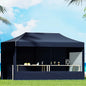 Instahut Gazebo Pop Up Marquee 3x6 Folding Tent Gazebos Camping 500D Oxford Navy - Mekamart Australia