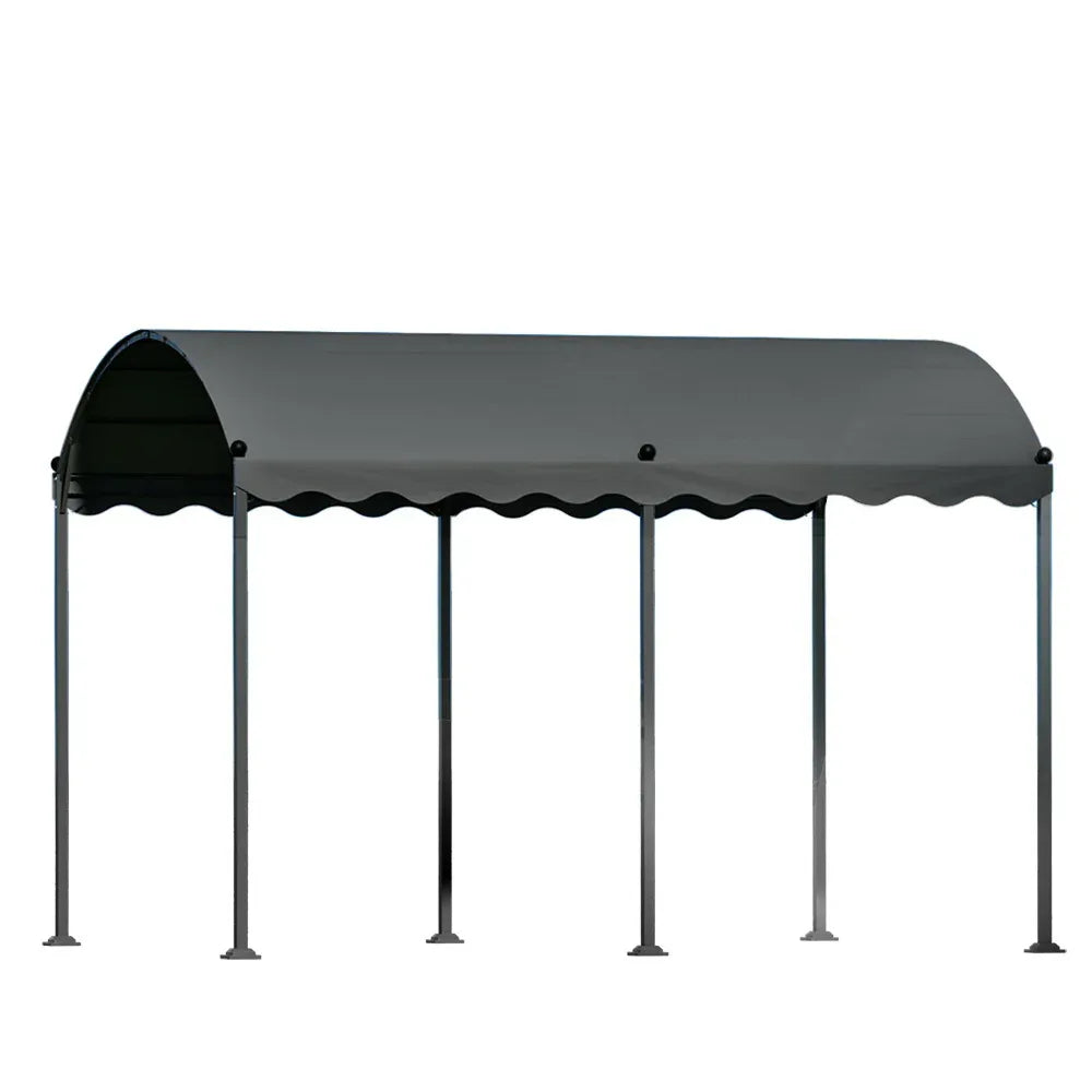 Instahut Gazebo Marquee 4x3m Outdoor Event Wedding Tent Camping Party Shade Iron Art Canopy Grey - Mekamart Australia