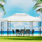 Instahut Gazebo 4x3m Marquee Outdoor Wedding Party Event Tent Home Iron Art Shade White - Mekamart Australia