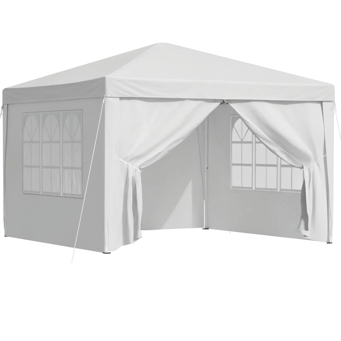 Instahut Gazebo 3x3 Pop Up Marquee Folding Tent Wedding Gazebos Camping Outdoor Canopy White - Mekamart Australia