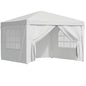 Instahut Gazebo 3x3 Pop Up Marquee Folding Tent Wedding Gazebos Camping Outdoor Canopy White - Mekamart Australia
