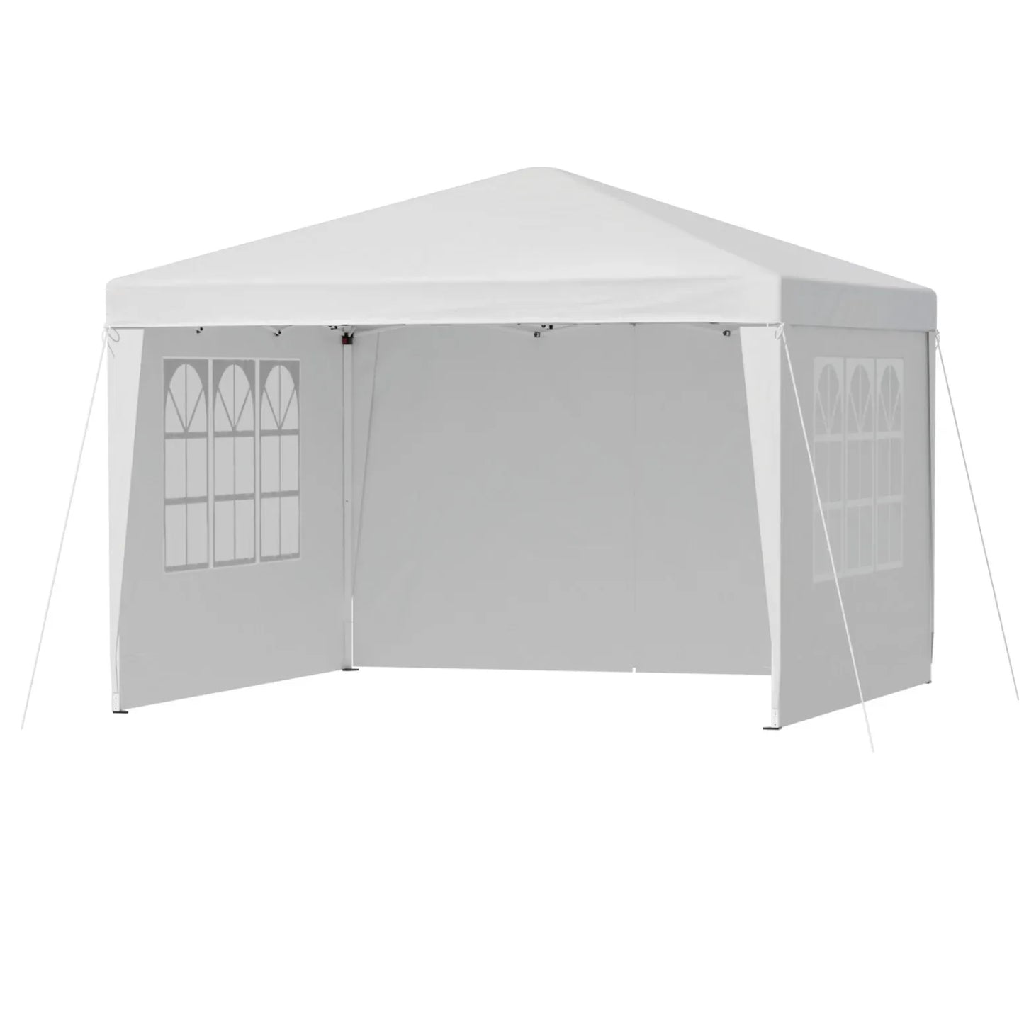 Instahut Gazebo 3x3 Pop Up Marquee Folding Tent Wedding Gazebos Camping Outdoor Canopy White - Mekamart Australia