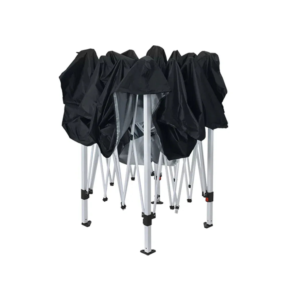Instahut Gazebo Pop Up Marquee 3x3m Wedding Party Outdoor Camping Tent Canopy Shade Mesh Wall Black - Mekamart Australia