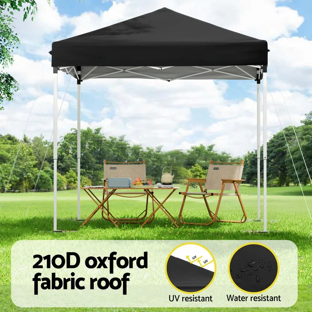Instahut Gazebo 2x2m Outdoor Patio Garden Marquee Shade Black - Mekamart Australia