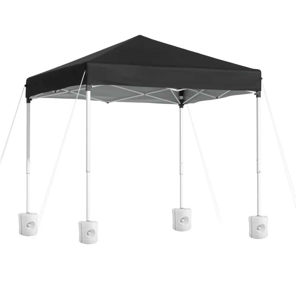 Instahut Gazebo 2x2m Outdoor Patio Garden Marquee Shade w/ Base Pods Black - Mekamart Australia