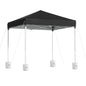 Instahut Gazebo 2x2m Outdoor Patio Garden Marquee Shade w/ Base Pods Black - Mekamart Australia