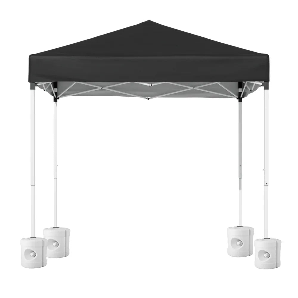 Instahut Gazebo 2x2m Outdoor Patio Garden Marquee Shade w/ Base Pods Black - Mekamart Australia