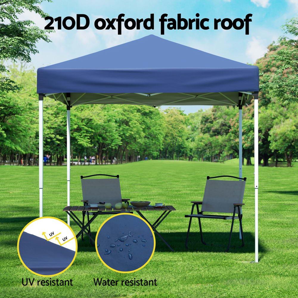 Instahut Gazebo 2x2m Outdoor Patio Garden Marquee Shade Blue - Mekamart Australia