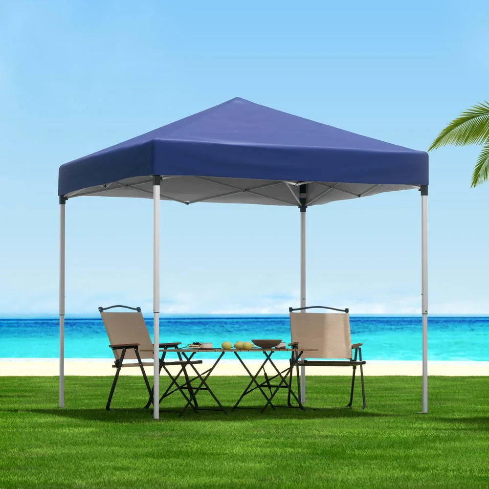 Instahut Gazebo 2x2m Outdoor Patio Garden Marquee Shade Blue - Mekamart Australia