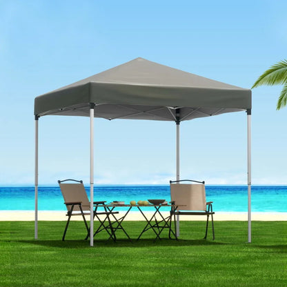 Instahut Gazebo 2x2m Outdoor Patio Garden Marquee Shade Grey - Mekamart Australia