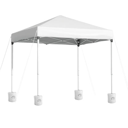 Instahut Gazebo 2x2m Outdoor Patio Garden Marquee Shade w/ Base Pods White - Mekamart Australia