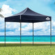 Instahut Gazebo Pop Up Marquee 3x3m Folding Tent Wedding Outdoor Camping Canopy Gazebos Shade Navy - Mekamart Australia