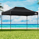 Instahut Gazebo Pop Up Marquee 3x4.5 Folding Tent 500D Wedding Camping Black - Mekamart Australia