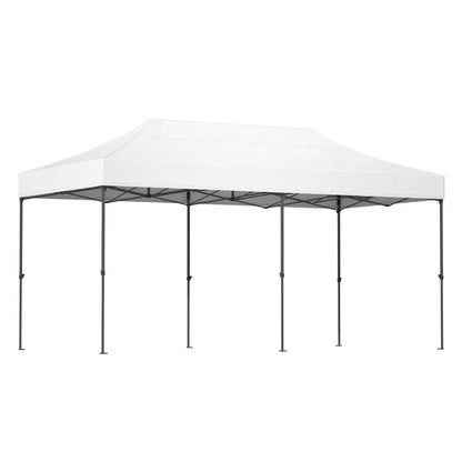 Instahut Gazebo Pop Up Marquee 3x6 Folding 500D Wedding Tent Base Pod White - Mekamart Australia