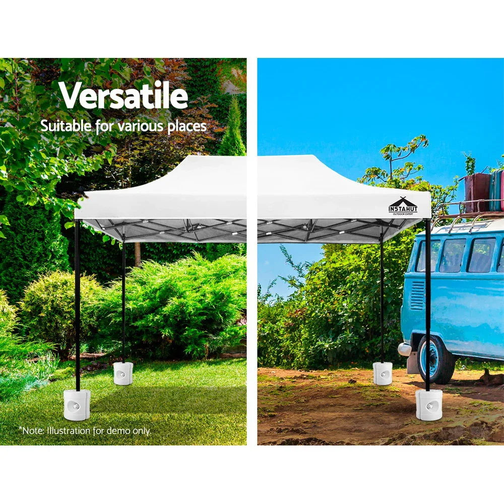 Instahut Gazebo Base Pod Kit Pop Up Marquee Set Outdoor Wedding Tent Canopy Leg 4 pcs - Mekamart Australia