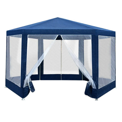 Instahut Gazebo?2x2m Marquee Wedding Party Tent Outdoor Camping Mesh Wall Canopy Shade Gazebos Navy - Mekamart Australia