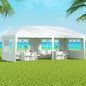 Instahut Gazebo Pop Up Marquee 3x6m Wedding Party Outdoor Camping Tent Canopy Side Wall White - Mekamart Australia