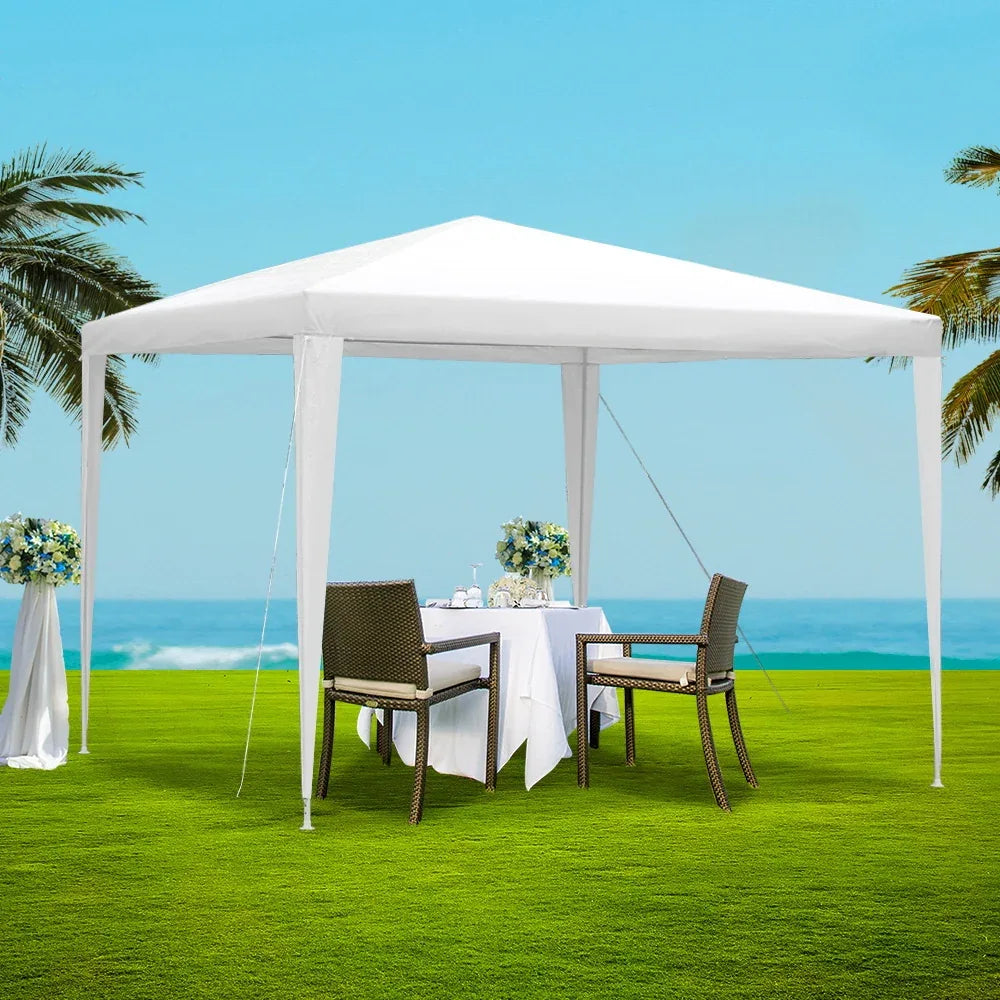 Instahut Gazebo 3x3m Wedding Party Marquee Tent Outdoor Event Camping Canopy Shade White - Mekamart Australia