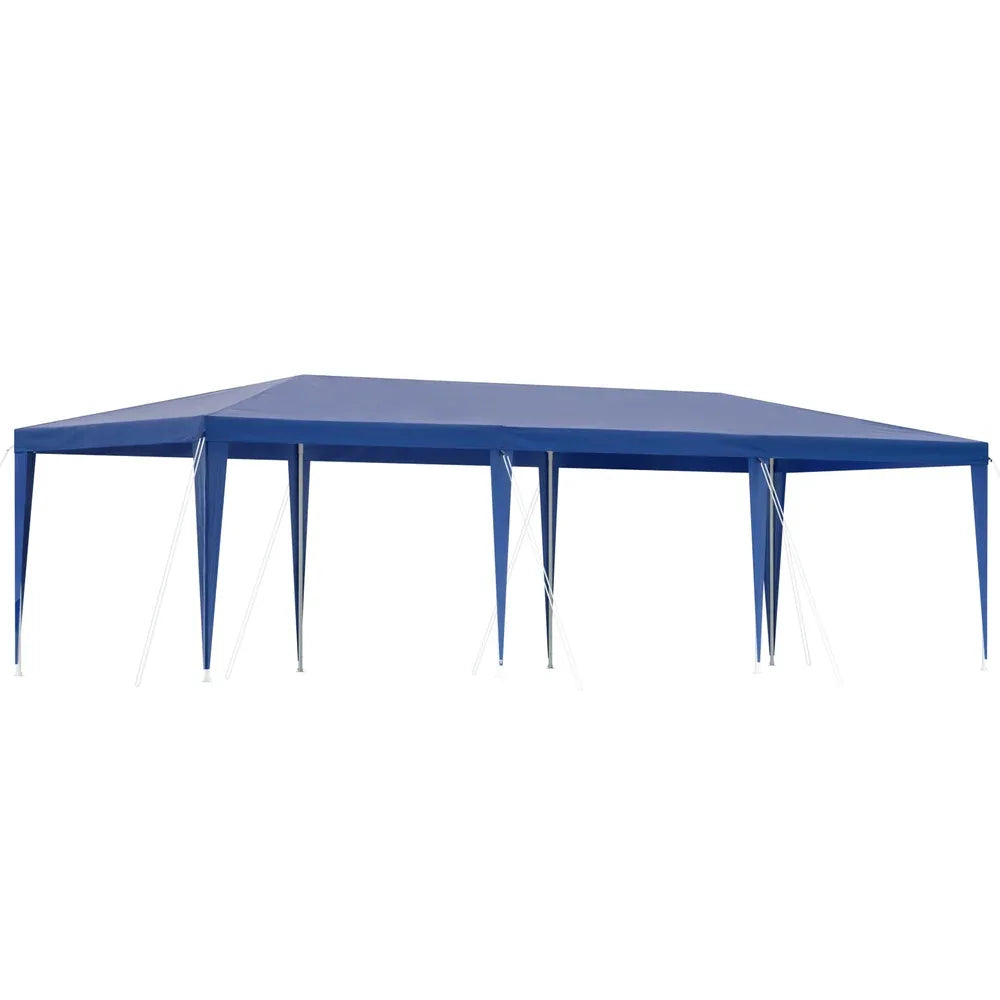 Instahut Gazebo 3x9m Wedding Party Marquee Tent Outdoor Event Camping Shade Blue - Mekamart Australia