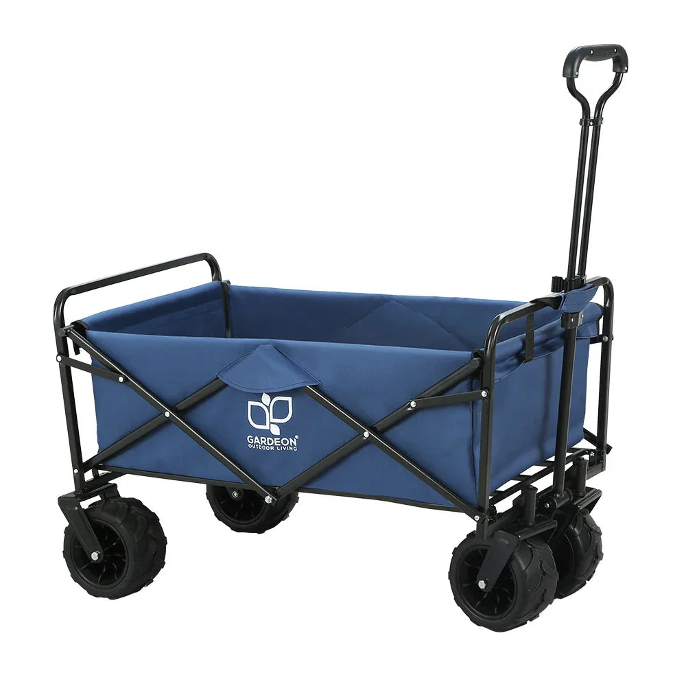 Gardeon Garden Cart Folding 120kg Trolley Camping Wagon Barrow Outdoor Beach - Mekamart Australia