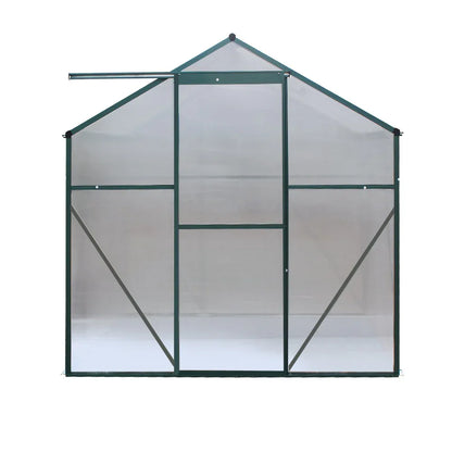 Green Fingers Greenhouse 1.9x1.9x1.83M Aluminium Polycarbonate Green House Garden Shed - Mekamart Australia