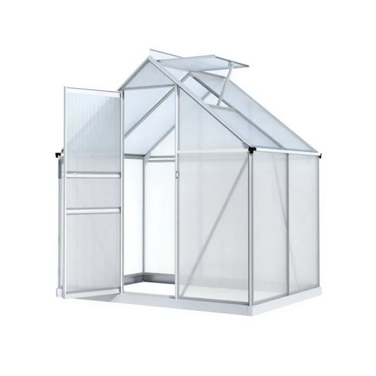 Green Fingers Greenhouse Aluminium Polycarbonate Premium Garden Storage Shed 3.1Mx1.9Mx2.0M - Mekamart Australia