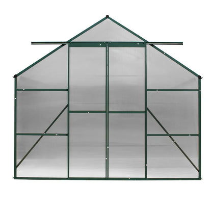 Green Fingers Greenhouse 5.1x2.44x2.1M Aluminium Polycarbonate Green House Garden Shed - Mekamart Australia