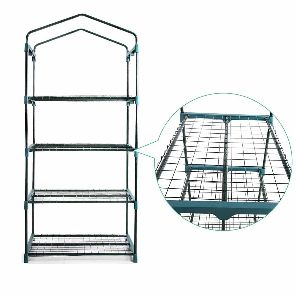 Green Fingers Greenhouse 4 Tiers Mini Green House Garden Bed Planter Box 1.6x0.7x0.5M - Mekamart Australia