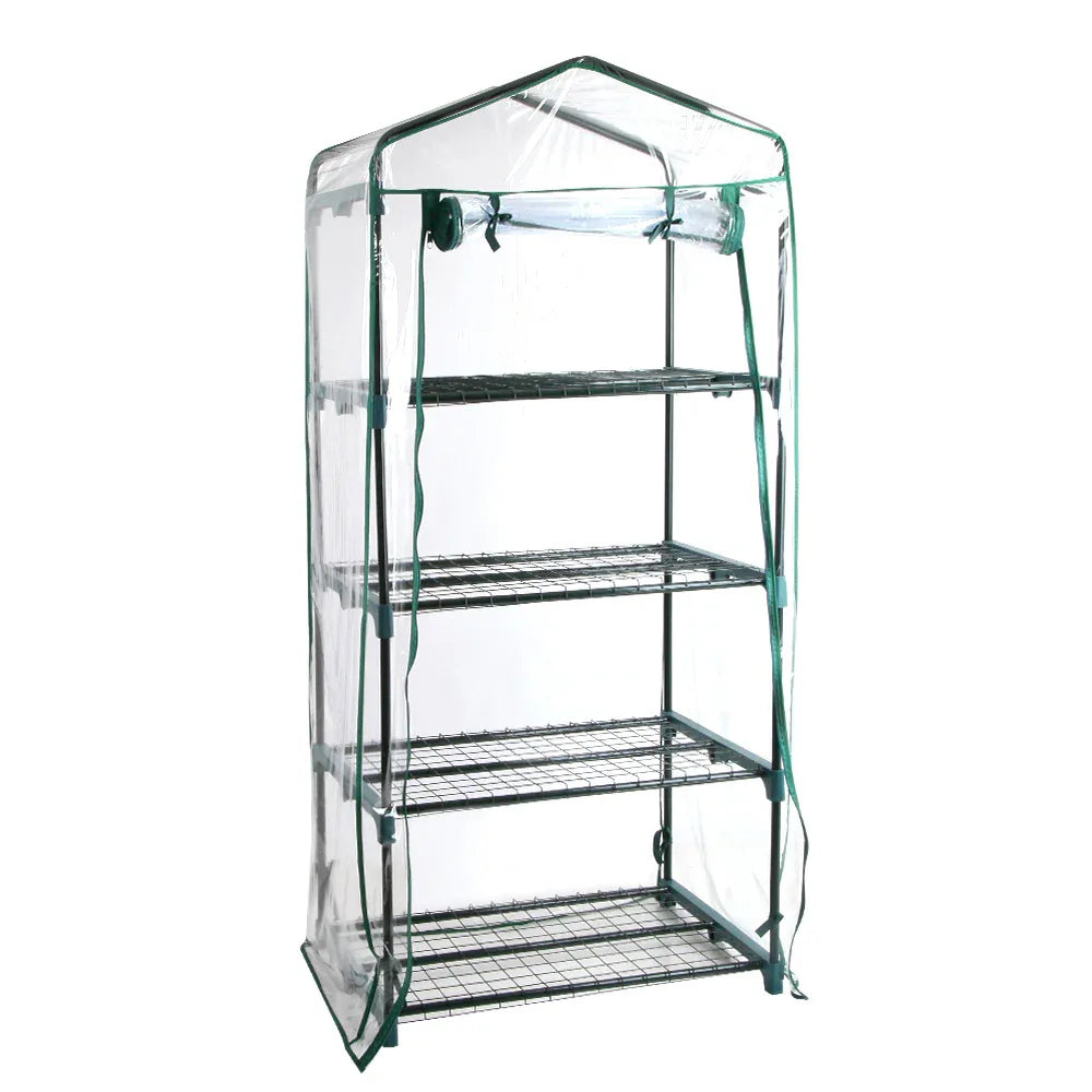 Green Fingers Greenhouse 4 Tiers Mini Green House Garden Bed Planter Box 1.6x0.7x0.5M - Mekamart Australia