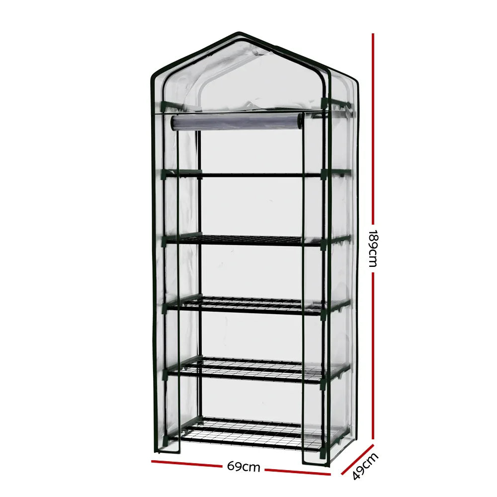 Greenfingers Greenhouse 5 Tiers Mini Green House Garden Bed Planter Box 1.9x0.7x0.5M - Mekamart Australia