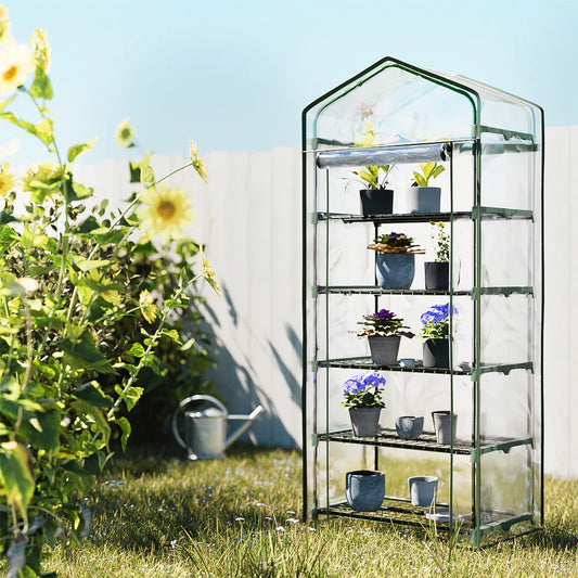Greenfingers Greenhouse 5 Tiers Mini Green House Garden Bed Planter Box 1.9x0.7x0.5M - Mekamart Australia