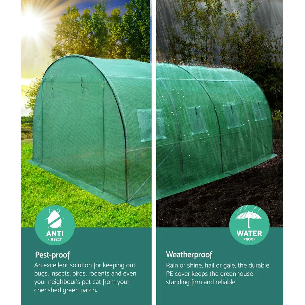 Green Fingers Greenhouse 4x3x2M Walk in Green House Tunnel Plant Garden Shed Dome - Mekamart Australia