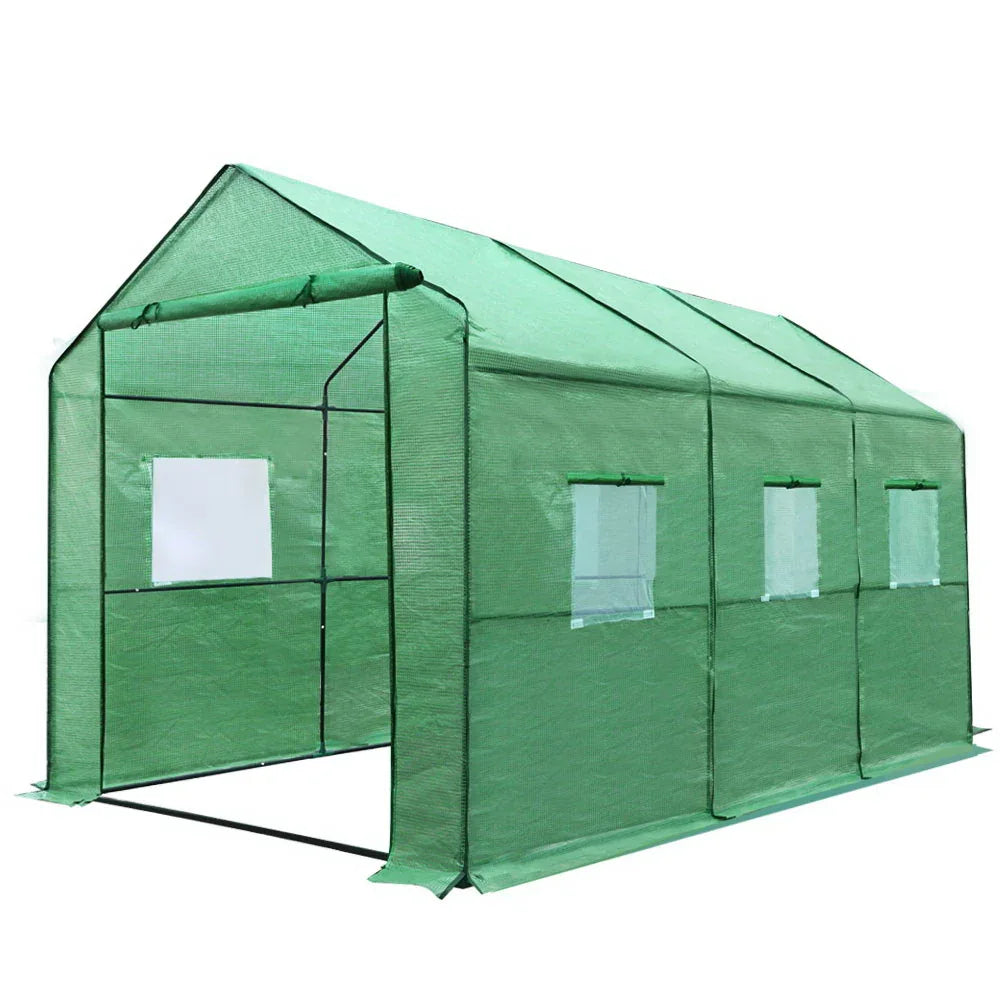Green Fingers Greenhouse 3.5x2x2M Walk in Green House Tunnel Plant Garden Shed - Mekamart Australia