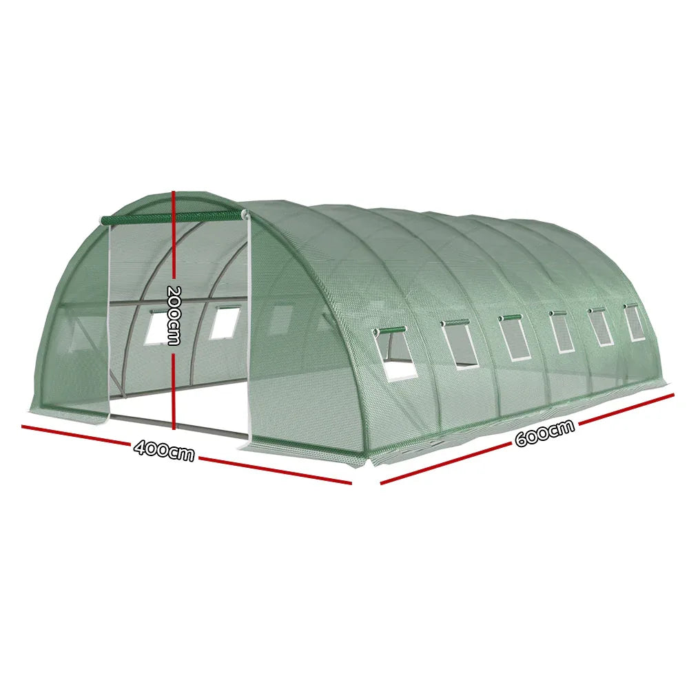 Green Fingers Greenhouse 6x4x2M Walk in Green House Tunnel Plant Garden Shed Dome - Mekamart Australia