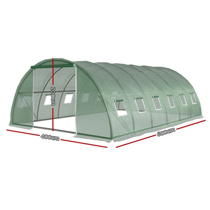 Green Fingers Greenhouse 6x4x2M Walk in Green House Tunnel Plant Garden Shed Dome - Mekamart Australia