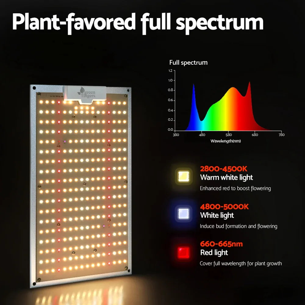 Green Fingers Max 1500W Grow Light LED Full Spectrum Indoor Plant All Stage Growth - Mekamart Australia