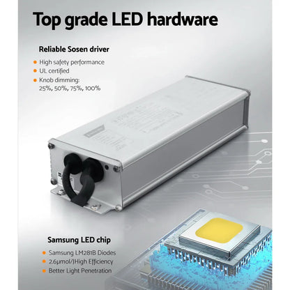 Green Fingers Max 1500W Grow Light LED Full Spectrum Indoor Plant All Stage Growth - Mekamart Australia