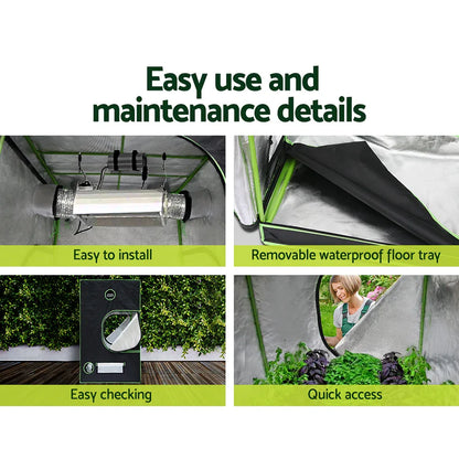 Green Fingers Grow Tent Light Kit 100x100x200CM 2200W LED Full Spectrum - Mekamart Australia
