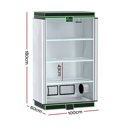 Green Fingers Grow Tent 100x60x180cm 4 Tiers Kits Hydroponics Indoor Grow System - Mekamart Australia