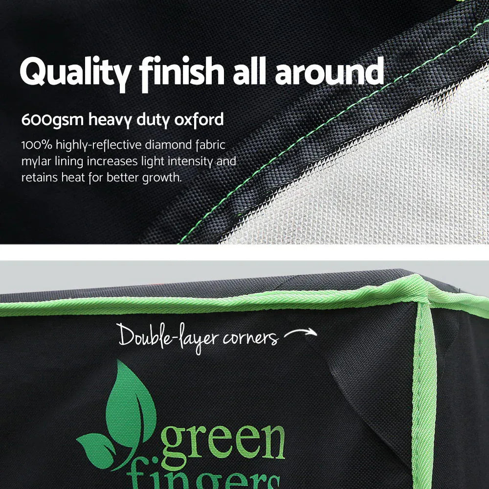 Green Fingers Grow Tent 120x120x200CM Hydroponics Kit Indoor Plant Room System - Mekamart Australia