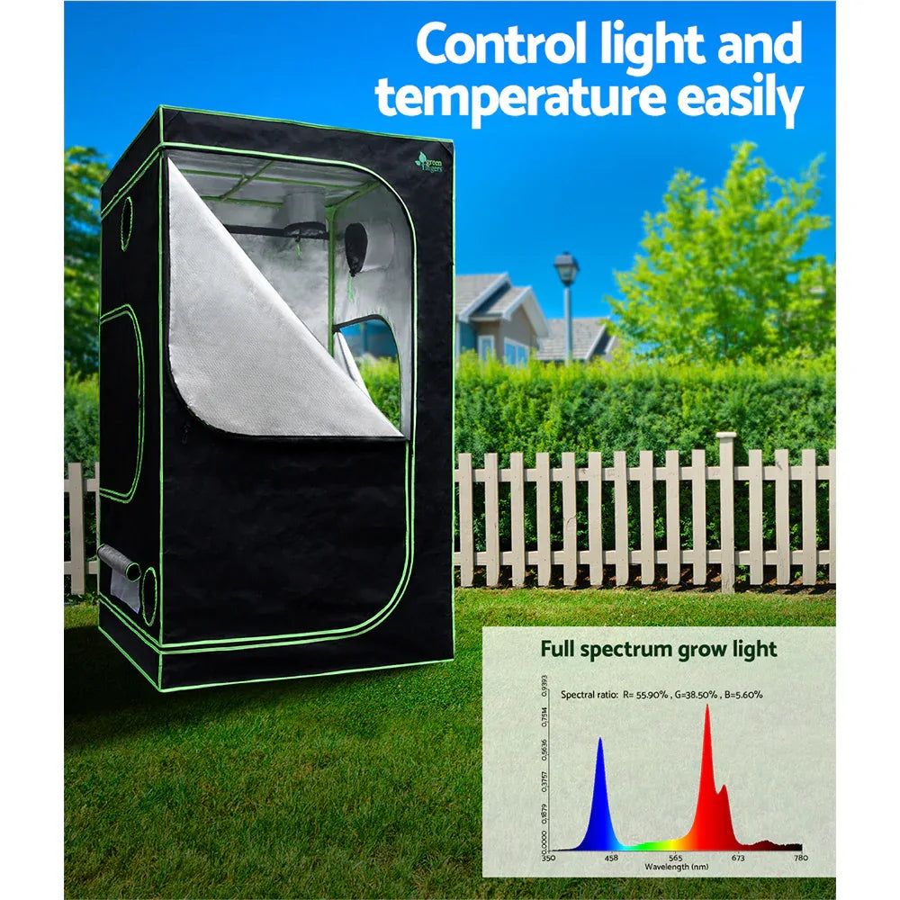 Green Fingers Grow Tent Light Kit 120x120x200CM 2200W LED Full Spectrum - Mekamart Australia