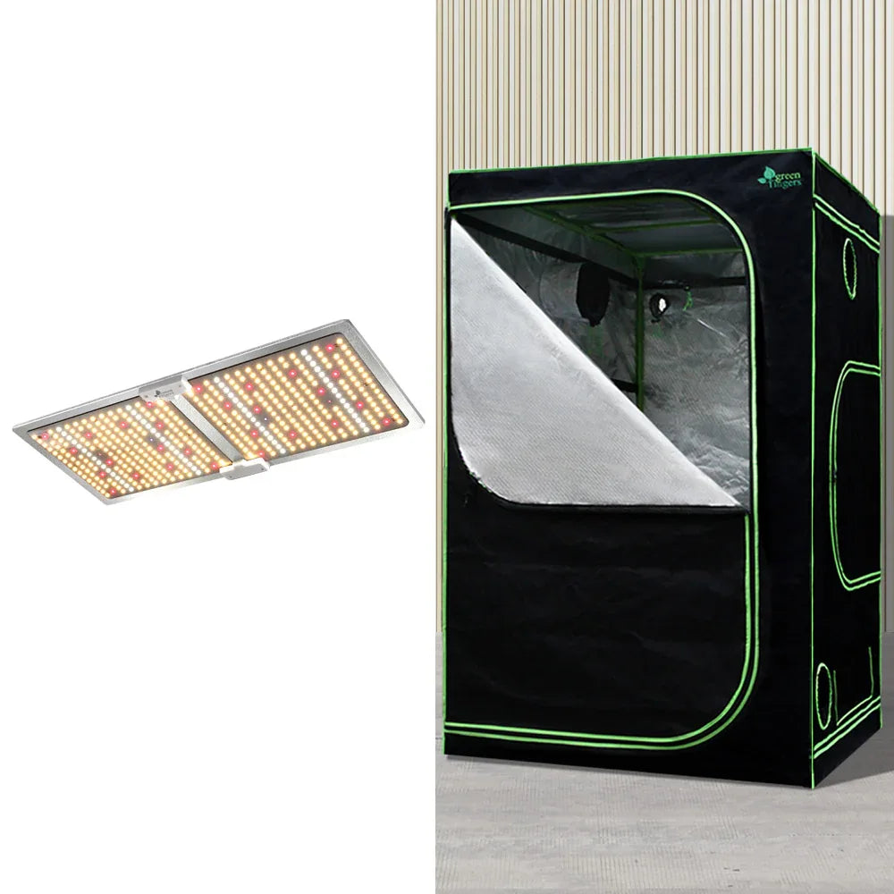 Green Fingers Grow Tent Light Kit 120x120x200CM 2200W LED Full Spectrum - Mekamart Australia