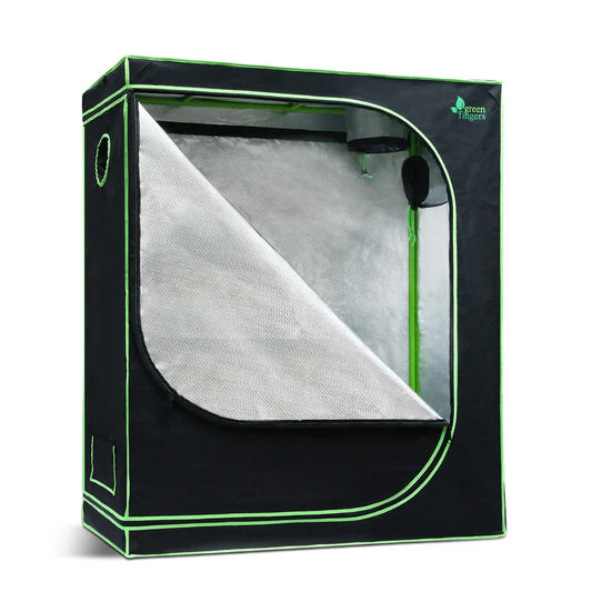 Green Fingers Grow Tent 120x60x150CM Hydroponics Kit Indoor Plant Room System - Mekamart Australia