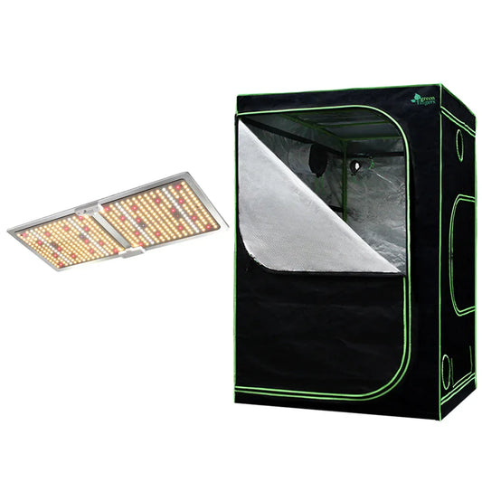 Green Fingers Grow Tent Light Kit 150x150x200CM 2200W LED Full Spectrum - Mekamart Australia