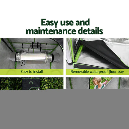 Green Fingers Grow Tent Light Kit 150x150x200CM 2200W LED Full Spectrum - Mekamart Australia