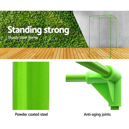 Green Fingers Grow Tent 70x70x160CM 1680D Hydroponics Kit Indoor Plant Room System - Mekamart Australia