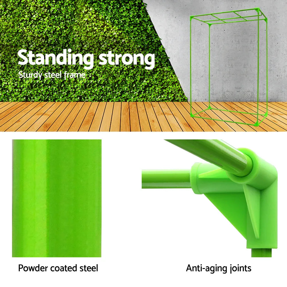 Green Fingers Grow Tent 90x50x160CM Hydroponics Kit Indoor Plant Room System - Mekamart Australia