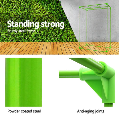 Green Fingers Grow Tent 90x50x160CM Hydroponics Kit Indoor Plant Room System - Mekamart Australia