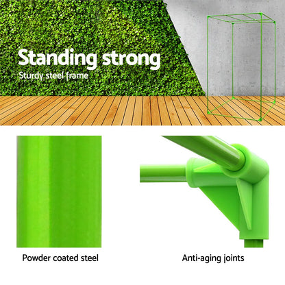 Green Fingers Grow Tent 90x90x180CM Hydroponics Kit Indoor Plant Room System - Mekamart Australia
